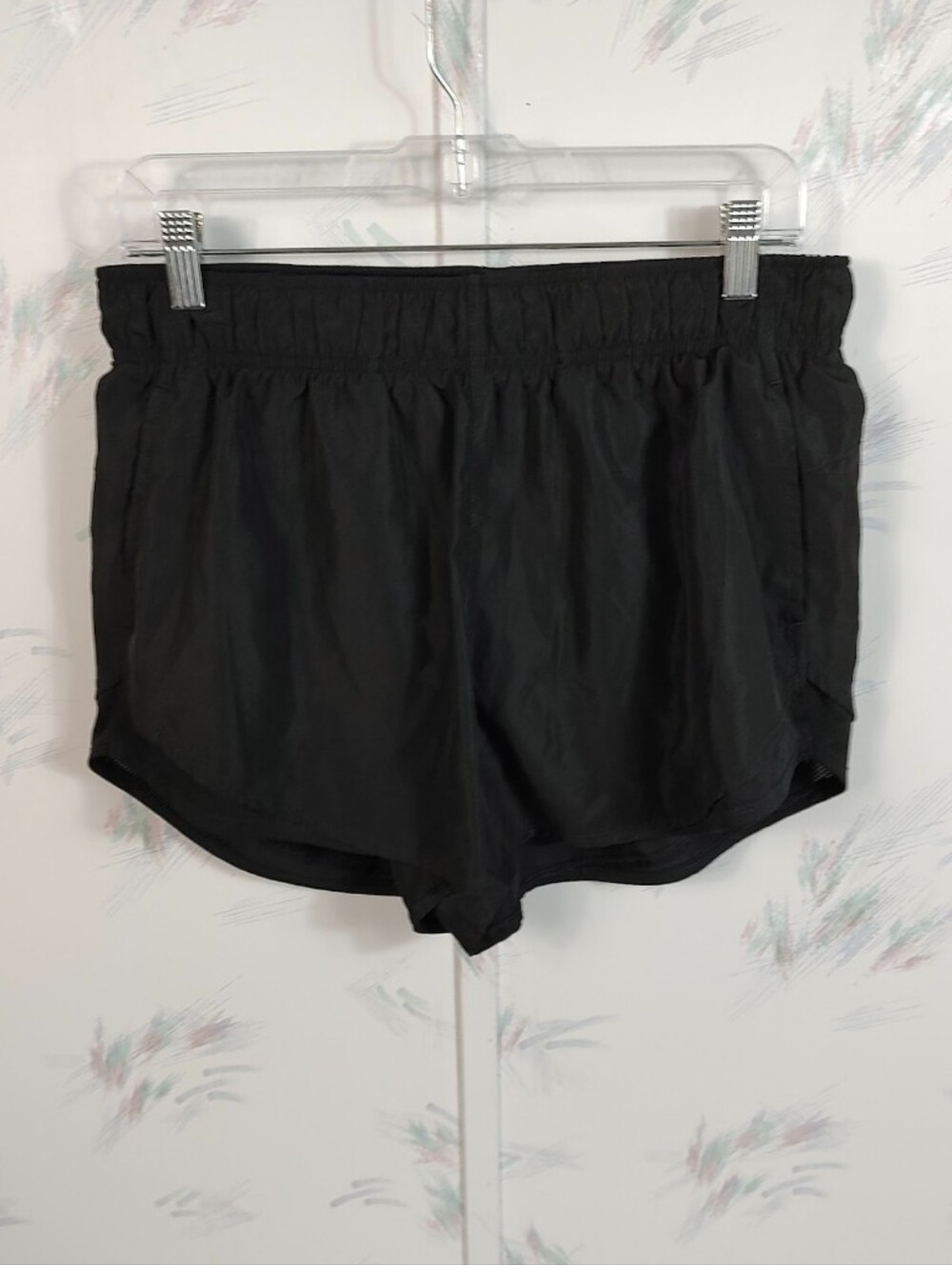 Athletic Works Women's Black Athletic Shorts High Waisted Large